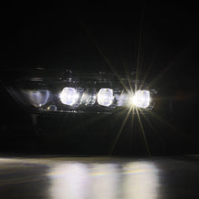 Load image into Gallery viewer, AlphaRex LED Projector Headlights Ford Mustang Shelby GT350 / GT500 (18-20) S550 [3D Ice-Cube LED - NOVA Series w/ DRL] Alpha-Black or Black - Tribar DRL / Black Alternate Image