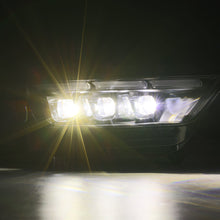 Load image into Gallery viewer, AlphaRex LED Projector Headlights Ford Mustang Shelby GT350 / GT500 (18-20) S550 [3D Ice-Cube LED - NOVA Series w/ DRL] Alpha-Black or Black - Tribar DRL / Black Alternate Image