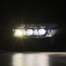 Load image into Gallery viewer, AlphaRex LED Projector Headlights Ford Mustang Shelby GT350 / GT500 (18-20) S550 [3D Ice-Cube LED - NOVA Series w/ DRL] Alpha-Black or Black - Tribar DRL / Black Alternate Image