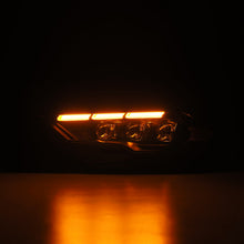 Load image into Gallery viewer, AlphaRex LED Projector Headlights Ford Mustang (18-22) S550 [3D Ice-Cube LED - NOVA Series w/ DRL] Alpha-Black or Black Alternate Image