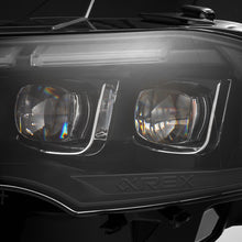 Load image into Gallery viewer, AlphaRex LED Projector Headlights Ford Mustang (18-22) S550 [3D Ice-Cube LED - NOVA Series w/ DRL] Alpha-Black or Black Alternate Image