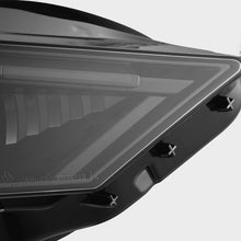 Load image into Gallery viewer, AlphaRex LED Projector Headlights Ford Mustang (18-22) S550 [3D Ice-Cube LED - NOVA Series w/ DRL] Alpha-Black or Black - Tribar DRL / Black Alternate Image
