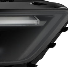 Load image into Gallery viewer, AlphaRex LED Projector Headlights Ford Mustang Shelby GT350 / GT500 (18-20) S550 [3D Ice-Cube LED - NOVA Series w/ DRL] Alpha-Black or Black - Tribar DRL / Black Alternate Image