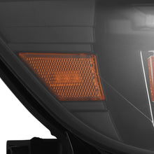 Load image into Gallery viewer, AlphaRex LED Projector Headlights Ford Mustang (15-17) S550 [3D Ice-Cube LED - NOVA Series w/ DRL] Alpha-Black or Black - Tribar DRL / Black Alternate Image