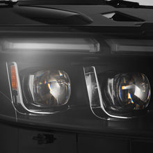 Load image into Gallery viewer, AlphaRex LED Projector Headlights Ford Mustang Shelby GT350 / GT500 (18-20) S550 [3D Ice-Cube LED - NOVA Series w/ DRL] Alpha-Black or Black - Tribar DRL / Black Alternate Image