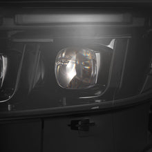 Load image into Gallery viewer, AlphaRex LED Projector Headlights Ford Mustang Shelby GT350 / GT500 (18-20) S550 [3D Ice-Cube LED - NOVA Series w/ DRL] Alpha-Black or Black - Tribar DRL / Black Alternate Image