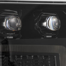 Load image into Gallery viewer, AlphaRex LED Projector Headlights Chevy Silverado 1500 (16-18) [3D Ice-Cube LED - NOVA Series w/ DRL] Black / Chrome / Jet Black - Alpha-Black / w/ Converter Alternate Image