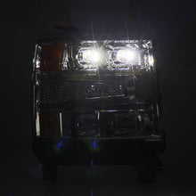 Load image into Gallery viewer, AlphaRex LED Projector Headlights Chevy Silverado 1500 (16-18) [3D Ice-Cube LED - NOVA Series w/ DRL] Black / Chrome / Jet Black - Alpha-Black / w/ Converter Alternate Image