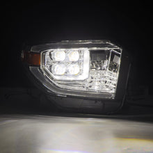 Load image into Gallery viewer, AlphaRex LED Projector Headlights Toyota Tundra (14-21) [MK II NOVA Series w/ DRL &amp; Level Adjuster] Alpha-Black / Black / Chrome - Alpha-Black / w/ Converter Alternate Image