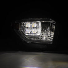 Load image into Gallery viewer, AlphaRex LED Projector Headlights Toyota Tundra (14-21) [MK II NOVA Series w/ DRL &amp; Level Adjuster] Alpha-Black / Black / Chrome - Alpha-Black / w/ Converter Alternate Image