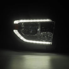 Load image into Gallery viewer, AlphaRex LED Projector Headlights Toyota Tundra (14-21) [MK II NOVA Series w/ DRL &amp; Level Adjuster] Alpha-Black / Black / Chrome - Alpha-Black / w/ Converter Alternate Image