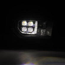 Load image into Gallery viewer, AlphaRex LED Projector Headlights Toyota Tundra (07-13) Sequoia (07-17) [MK II NOVA Series w/ DRL &amp; Level Adjuster] Alpha-Black / Black / Chrome Alternate Image