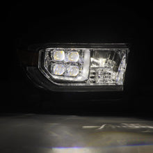 Load image into Gallery viewer, AlphaRex LED Projector Headlights Toyota Tundra (07-13) Sequoia (07-17) [MK II NOVA Series w/ DRL &amp; Level Adjuster] Alpha-Black / Black / Chrome Alternate Image