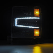 Load image into Gallery viewer, AlphaRex Projector Headlights Chevy Silverado (14-15) G2 Version Pro Series - Sequential - Alpha-Black / Black / Chrome - Black Alternate Image
