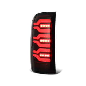 AlphaRex LED Tail Lights GMC Sierra (14-18) LUXX Series - Alpha-Black / Black / Black-Red