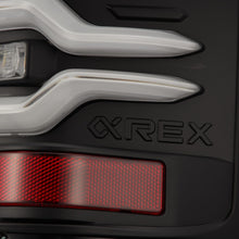 Load image into Gallery viewer, AlphaRex LED Tail Lights GMC Sierra (14-18) LUXX Series - Alpha-Black / Black / Black-Red Alternate Image