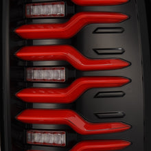 Load image into Gallery viewer, AlphaRex LED Tail Lights GMC Sierra (14-18) LUXX Series - Alpha-Black / Black / Black-Red Alternate Image