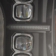 Load image into Gallery viewer, AlphaRex LED Projector Headlights Ford F150 (18-20) [3D Ice Cube LED - NOVA Series w/ DRL] 14th Gen Style Black or Jet Black - Black / w/ Converter Alternate Image