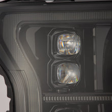 Load image into Gallery viewer, AlphaRex LED Projector Headlights Ford F150 (18-20) [3D Ice Cube LED - NOVA Series w/ DRL] 14th Gen Style Black or Jet Black - Black / w/ Converter Alternate Image