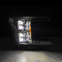 Load image into Gallery viewer, AlphaRex LED Projector Headlights Ford F150 (18-20) [3D Ice Cube LED - NOVA Series w/ DRL] 14th Gen Style Black or Jet Black - Black / w/ Converter Alternate Image
