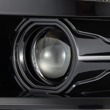 Load image into Gallery viewer, AlphaRex Projector Headlights Chevy Silverado (14-15) G2 Version Pro Series - Sequential - Alpha-Black / Black / Chrome - Black Alternate Image