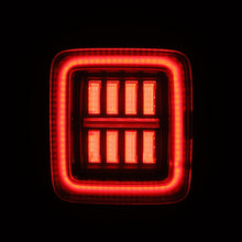 Load image into Gallery viewer, AlphaRex LED Tail Lights Jeep Wrangler JL (18-23) [Prismatic - NOVA Series] Alpha-Black or Black-Red - Alpha-Black Alternate Image