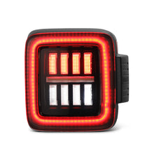 Load image into Gallery viewer, AlphaRex LED Tail Lights Jeep Wrangler JL (18-23) [Prismatic - NOVA Series] Alpha-Black or Black-Red - Alpha-Black Alternate Image