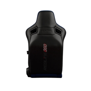 BRAUM Elite-R Racing Seats (Reclinable - Black Trim) Black / Blue / Red Cloth