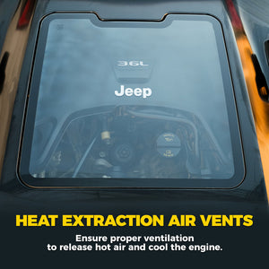 Xprite ZR1 Hood Jeep Wrangler JK (2007-2018) w/ Functional Heat Extractor