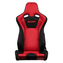 Load image into Gallery viewer, BRAUM Venom Seats (Reclinable) Black Cloth or  Black &amp; Red Cloth Alternate Image