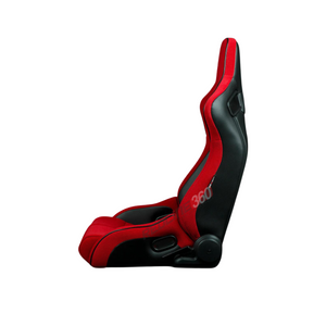 BRAUM Elite-R Racing Seats (Reclinable - Black Trim) Black / Blue / Red Cloth