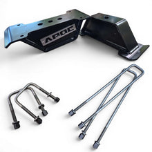 Load image into Gallery viewer, Apoc Industries Rear Lift Blocks for Dodge Ram 1500 2WD / 4WD (1994-2001) Tapered Profile 4"/ 6" / 8" Lift with or without Anti-Wrap &amp; Main U-Bolts - Black Alternate Image