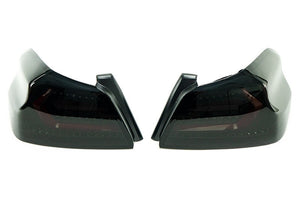 OLM Evolution Tail Lights Subaru WRX / WRX STI (15-21) Smoked Lens / Black Housing / Red Bar