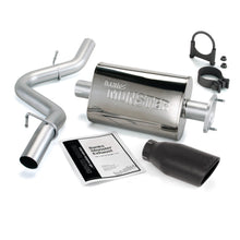 Load image into Gallery viewer, Banks Power Exhaust for Jeep Wrangler TJ &amp; LJ Unlimited 4.0L (2004-2006) Single Side Exit Catback with Chrome or Black Tip - Wrangler LJ Unlimited / Black Alternate Image