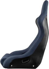 Load image into Gallery viewer, BRAUM Venom-R Cloth Bucket Seat (Blue w/ Carbon Fiber Leatherette Back) BRR7-BUFB Alternate Image