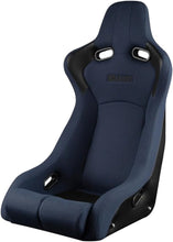 Load image into Gallery viewer, BRAUM Venom-R Cloth Bucket Seat (Blue w/ Carbon Fiber Leatherette Back) BRR7-BUFB Alternate Image