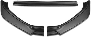 DNA Front Lip VW Golf Non GTI/R/R-Line (2018-2021 ) w/ Vertical Stabilizers  - Matte Black/ Glossy Black/ Carbon Fiber