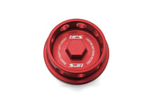 Load image into Gallery viewer, HPS Performance Billet Oil Cap Infiniti G35 G37 Q50 Q60 &amp; Nissan 350Z 370Z Altima Maxima Frontier Pathfinder - Black / Red / Blue Alternate Image