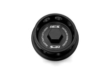 Load image into Gallery viewer, HPS Performance Billet Oil Cap Infiniti G35 G37 Q50 Q60 &amp; Nissan 350Z 370Z Altima Maxima Frontier Pathfinder - Black / Red / Blue Alternate Image