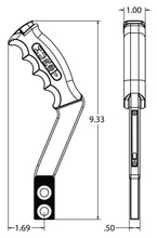 Load image into Gallery viewer, Hurst Nitro Stick Shift Handle - 12V Switch (8.75-in Tall) 5381001 - Anodized Black - Default Title Alternate Image