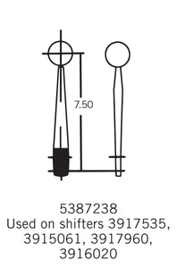 Hurst Street Super Shifter Universal Ford Mustang (76-81) 3917535 - Borg Warner T-10 & T10A w/ 4-Speed Transmissions