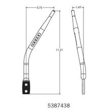Load image into Gallery viewer, Hurst Shifter Stick - Round Bar (11.21-in Tall - 3.75-in Setback) - 5384331/ Chrome - Manual Transmission Alternate Image
