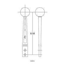 Load image into Gallery viewer, Hurst Billet/ Plus Shifter Stick (8" Tall) 5389021 - Black/ Machined Alternate Image
