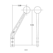 Load image into Gallery viewer, Hurst Billet/ Plus Shifter Stick (10.00-in Tall - 3.88-in Setback) 5389025 - Black/ Machined - Default Title Alternate Image