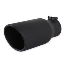 Load image into Gallery viewer, Flowmaster Exhaust Tip (3.5" Inlet / 5" Black Angle Cut / 12" Long) Clamp On - 15405B - Default Title Alternate Image