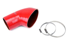 Load image into Gallery viewer, HPS Performance Silicone Air Intake Hose BMW M3 E46 (2001-2006) [Post MAF] Red / Blue / Black - Red Alternate Image
