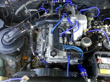 Load image into Gallery viewer, HPS Performance Silicone Air Intake Hose Lexus LX450 FJ80 4.5L I6 (1996-1997) [Post MAF] Blue / Red / Black - Black Alternate Image