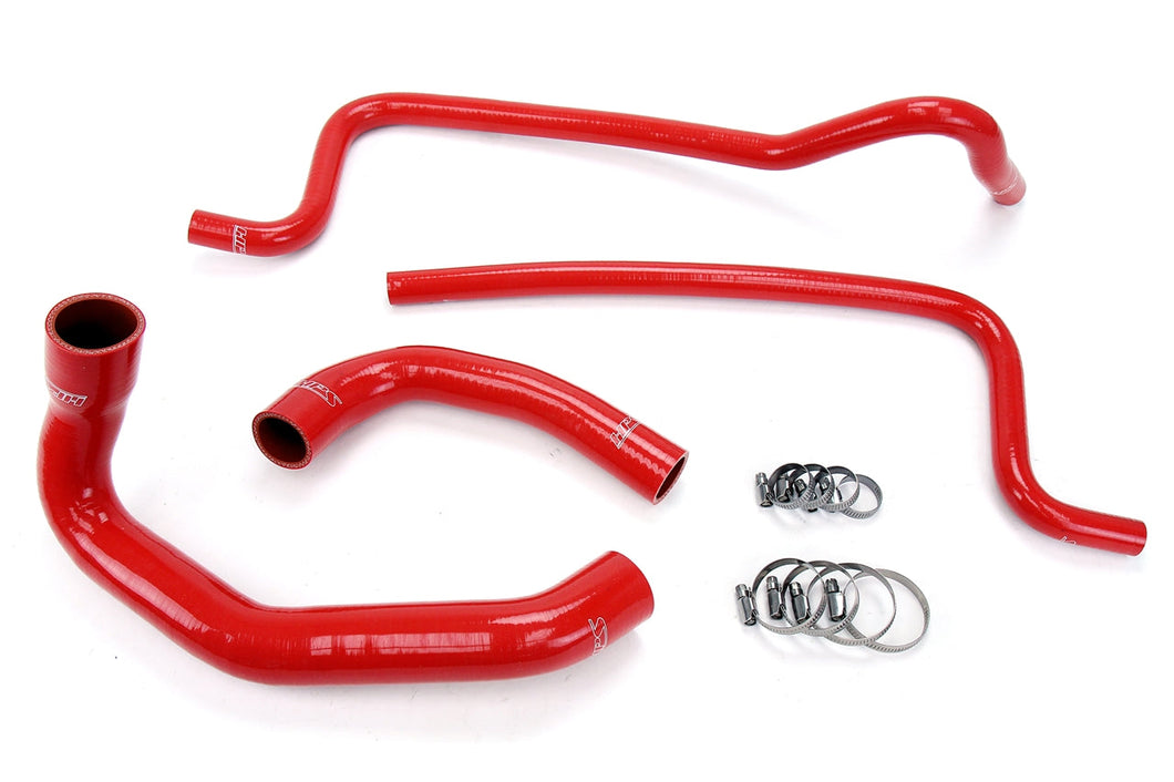 HPS Performance Silicone Radiator + Heater Hoses Jeep Wrangler TJ 4.0 (02-06) Red / Black