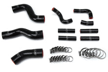 Load image into Gallery viewer, HPS Performance Silicone Coolant Hose Kit Lexus LX450 FJ80 4.5L I6 (96-97) [Radiator + Heater] Black or Blue - Black Alternate Image