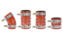 Load image into Gallery viewer, HPS Performance Silicone Intercooler Hoses Ford F250/F350/F450 Superduty 6.0L PowerStroke (05-07) [High Temp Reinforced Boots Kit] Orange or Black - Orange Alternate Image